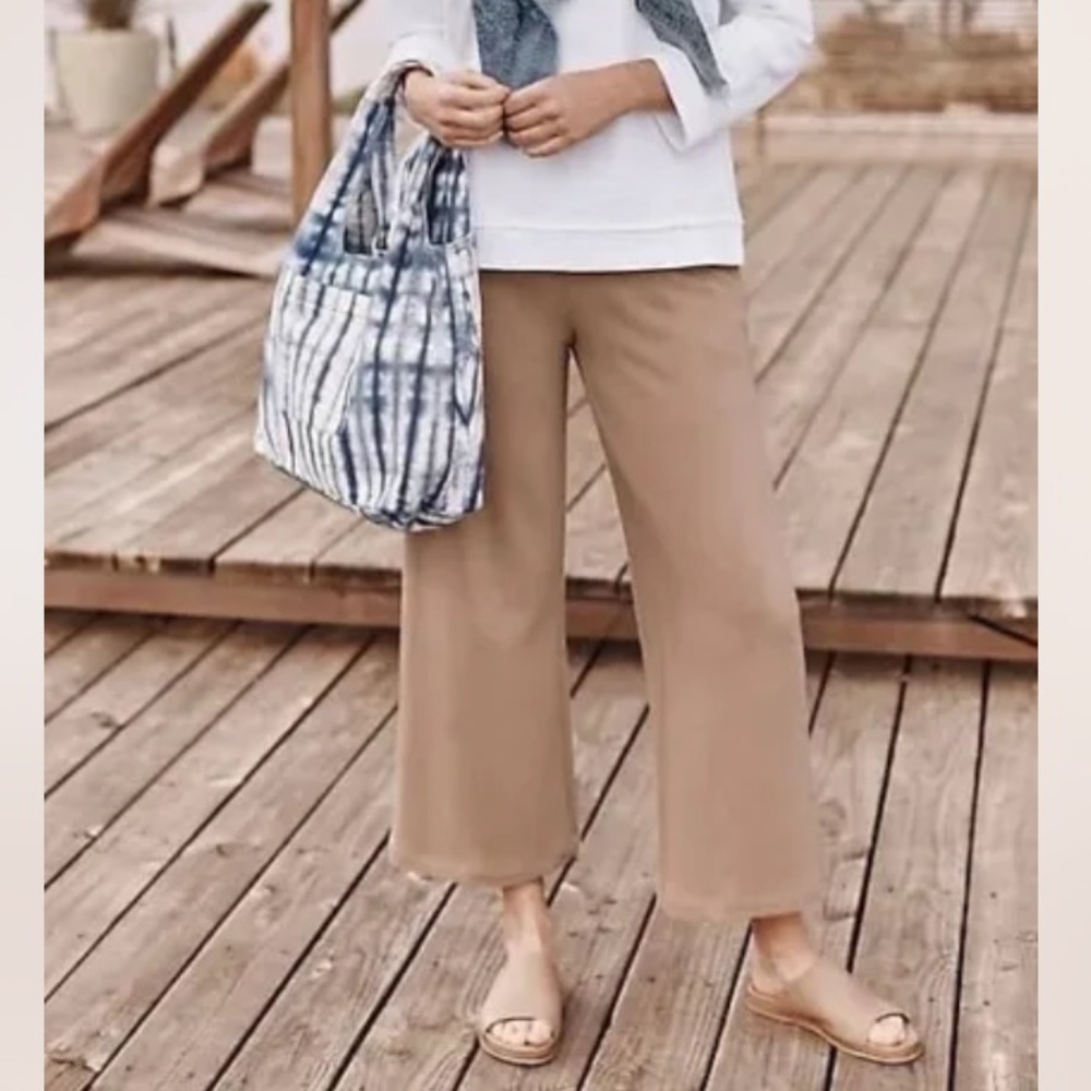 J. Jill Pure Jill Organically Grown Cotton Pull On Pants Size Medium